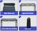 Aluminum Folding Camping Table with Carry Bag