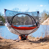 portable folding hammock with stand and mosquito net