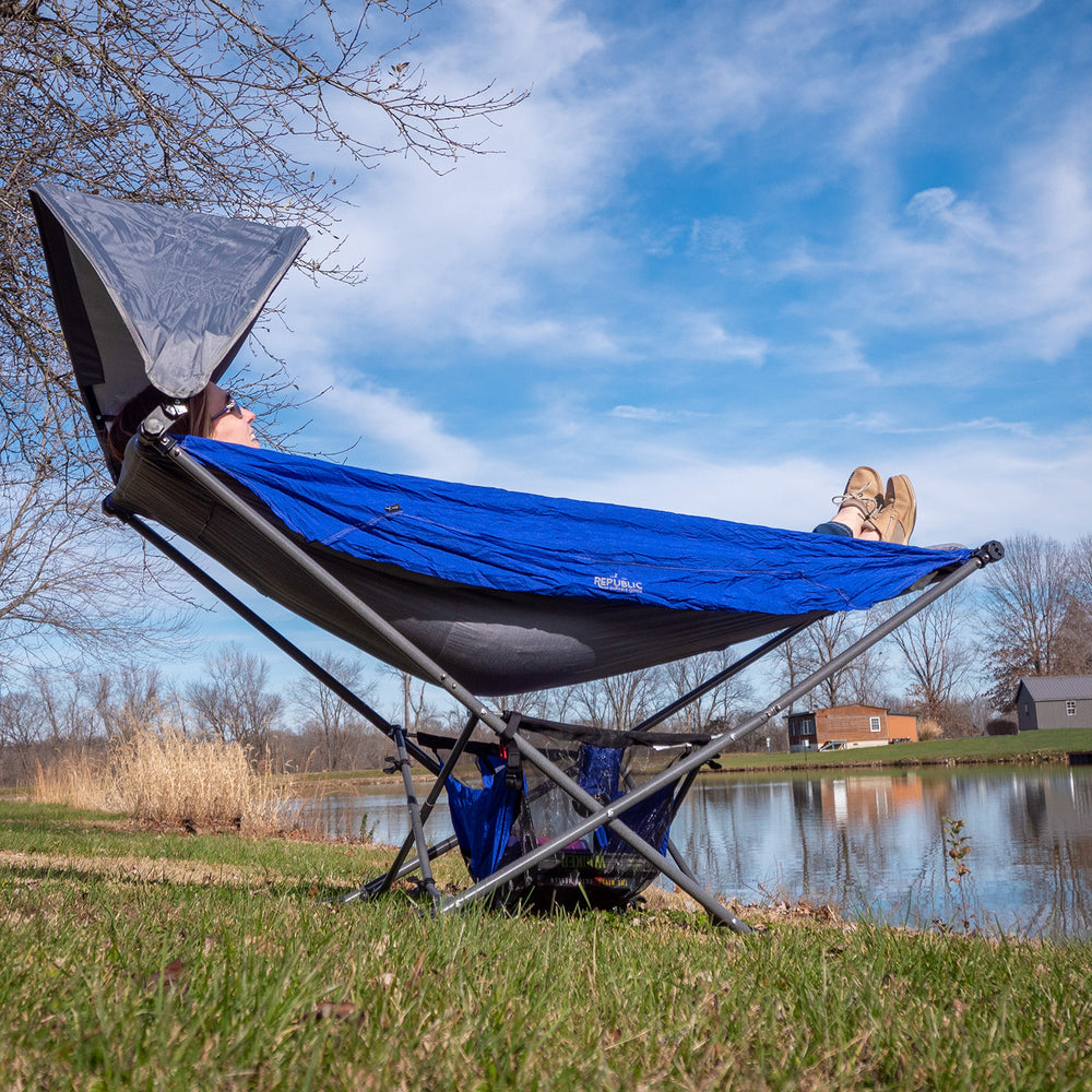 best camping hammock folding with stand